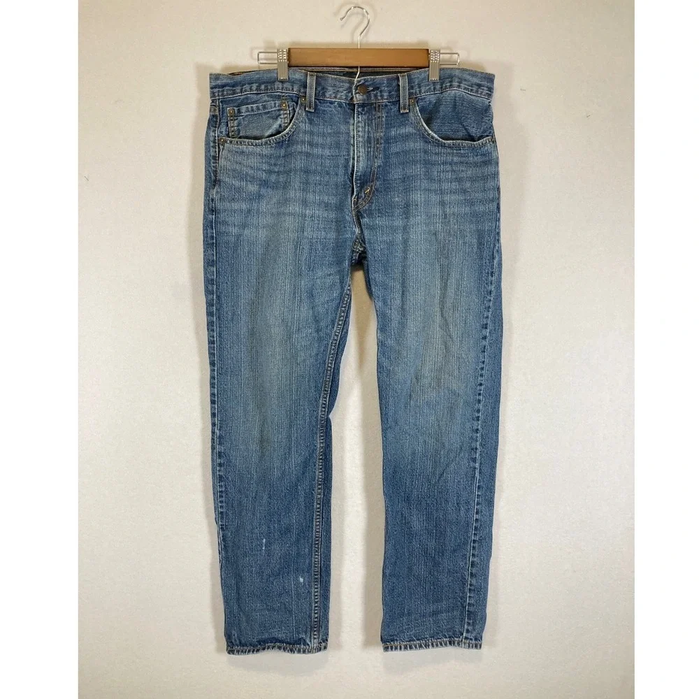 Classic Americana Levi's 559 Mens 36x32‎ Blue Relaxed Straight Leg Jeans